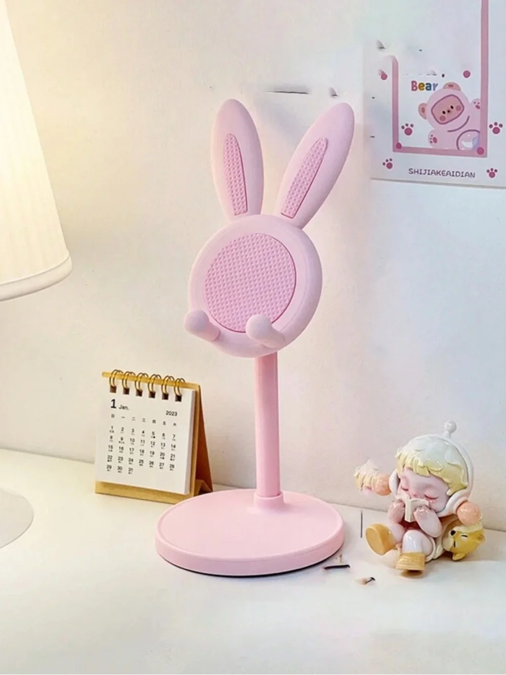 Cute Pink Bunny Phone & Accessory Stand - Kids Accessories